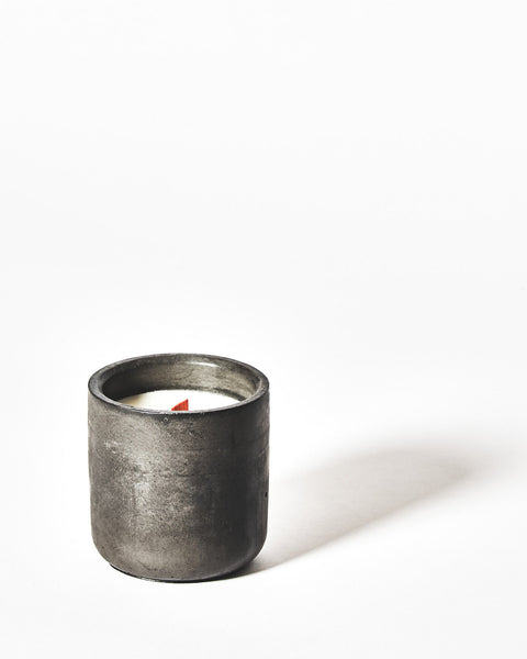 Concrète Candle - LES VIDES ANGES concrete cement Candle bergamot peppercorn orchid scent amber perfume